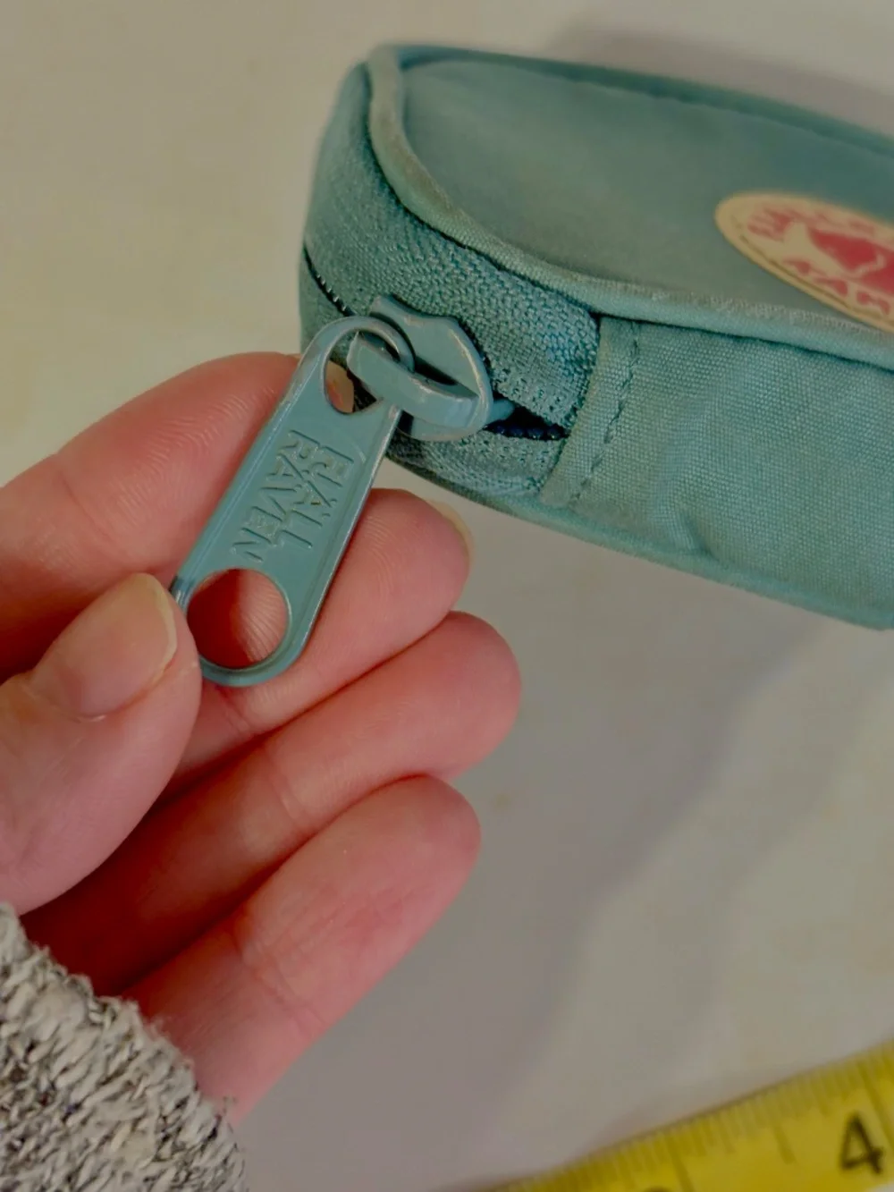 Fjallraven Kanken Teal Wallet Card Holder Change Bad ID Holder Zip Around Preppy